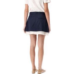 THE GARMENT Women's Pinstripe Layered Skirt Women NAVY Skirts